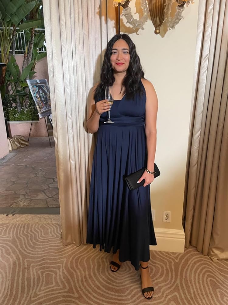72styles navy blue infinity dress
