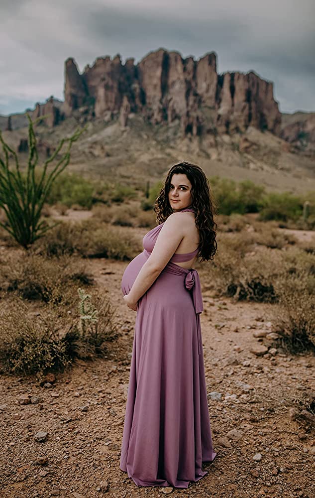 72styles mauve infinity maternity dress