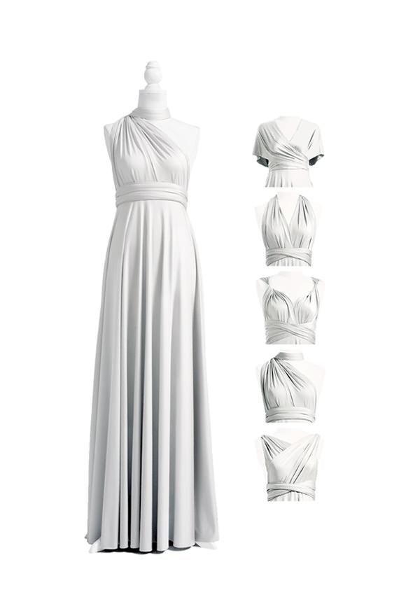 Silver Grey Multiway Infinity Dress
