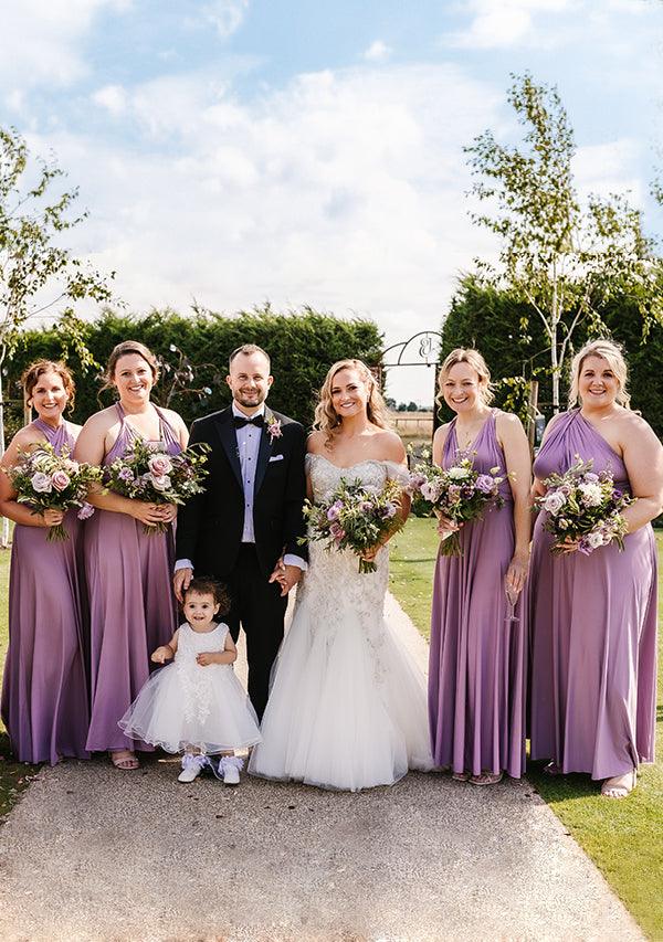 Mauve Multiway Convertible Infinity Bridesmaid Dress