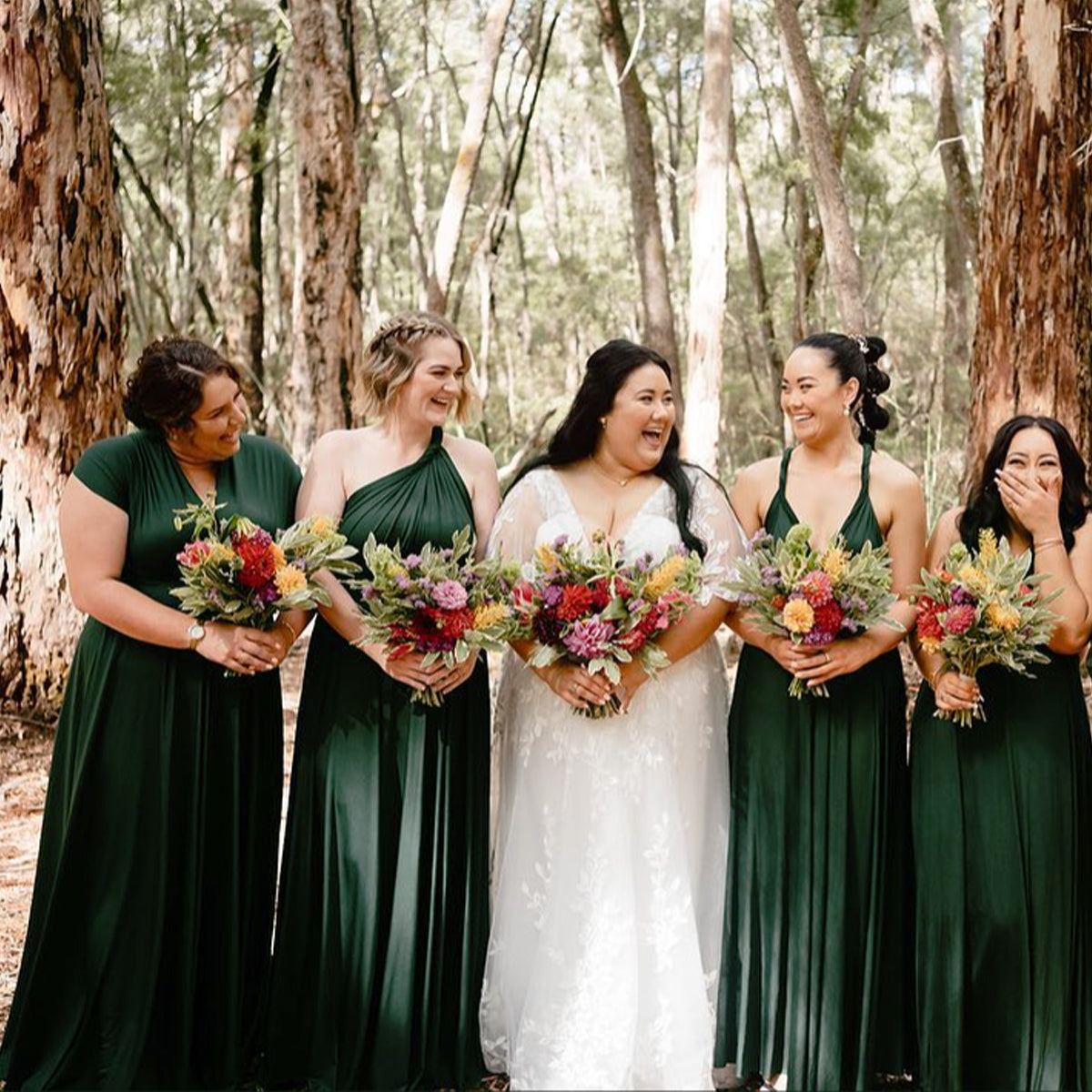 Dark Green Infinity Dress