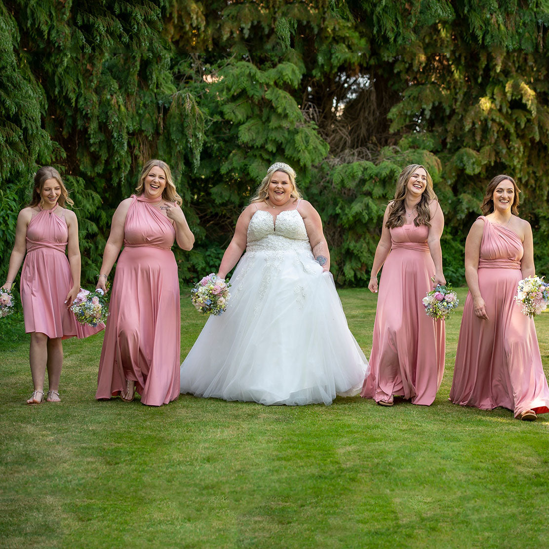 Dusty Rose Infinity Bridesmaid Dress